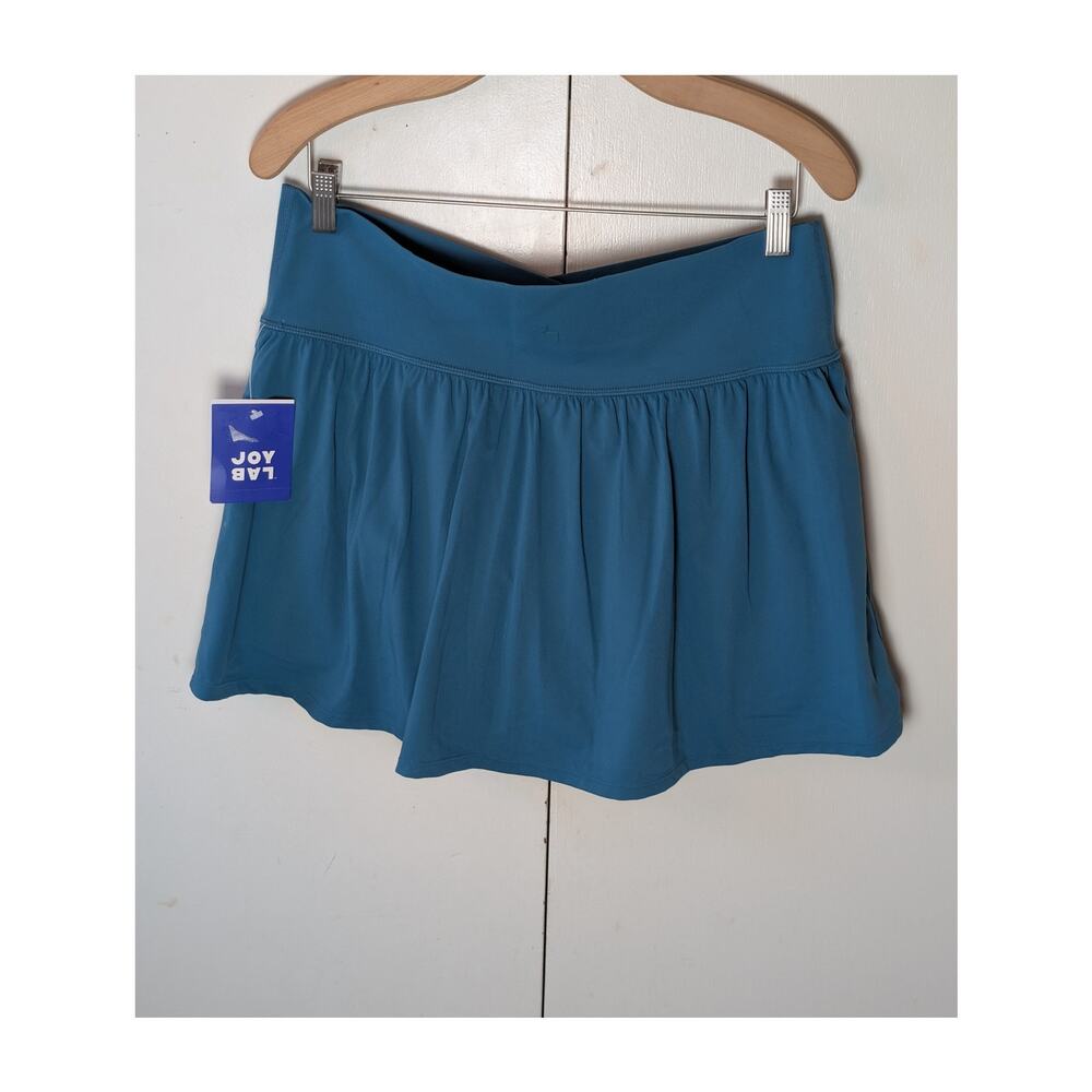 JoyLab High-Rise Crossover Waistband Dark Aqua Skort XL - Picture 11 of 16